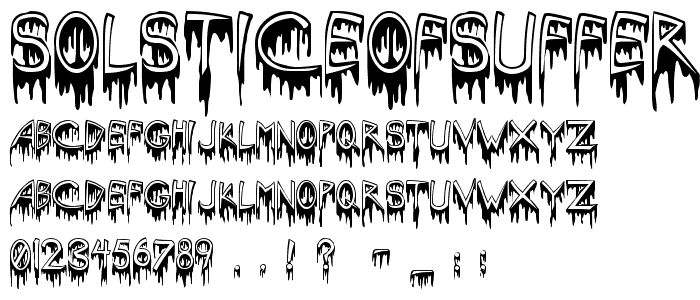 SolsticeOfSuffering font