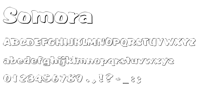 Somora font