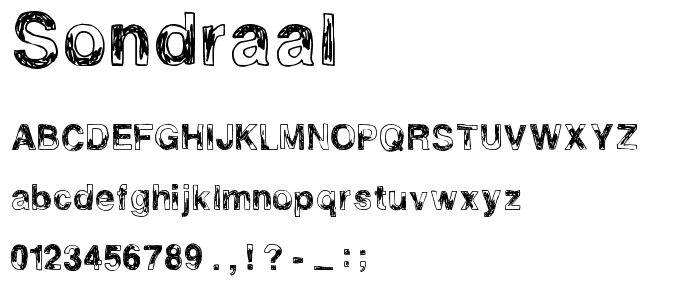 SondraAl font