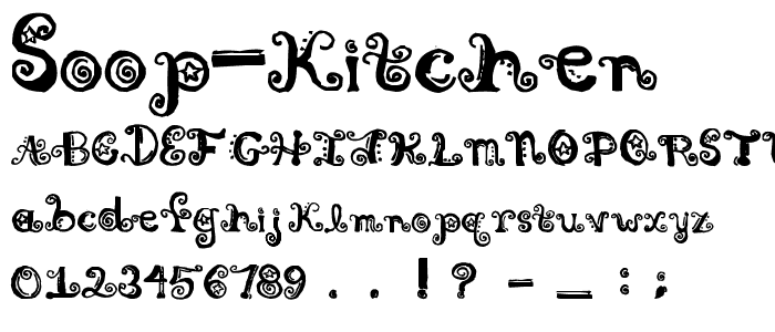 Soop Kitchen font