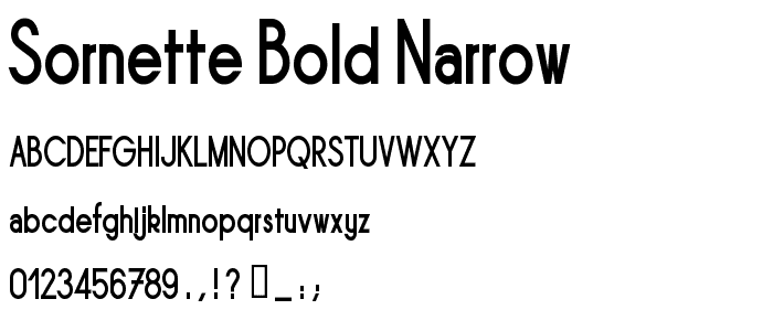 Sornette Bold Narrow police