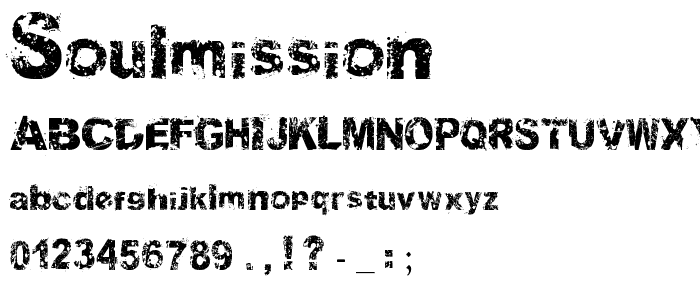 SoulMission font