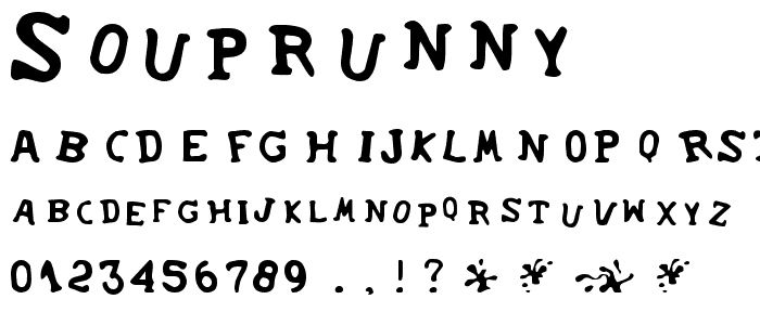 SoupRunny font