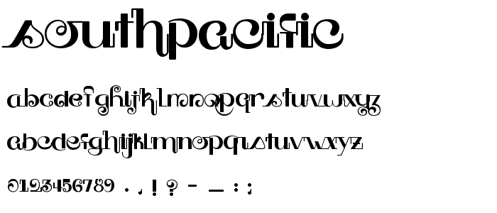 SouthPacific font