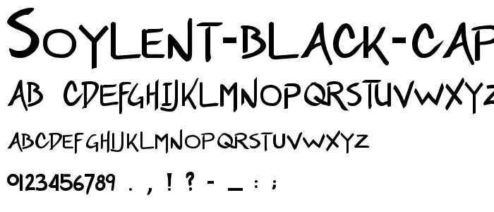 Soylent Black CAPS font