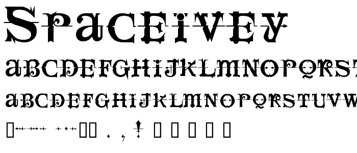 SpaceIvey font