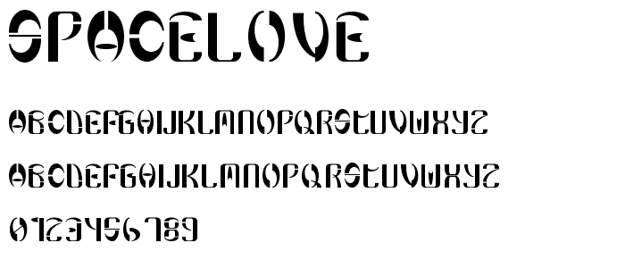 SpaceLove font