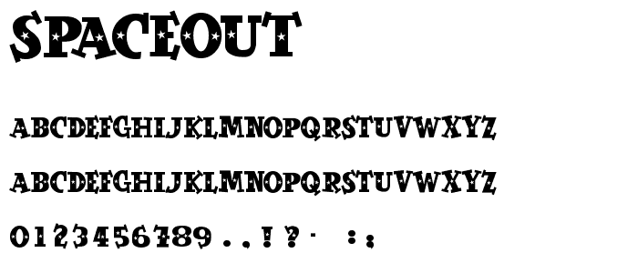SpaceOut font