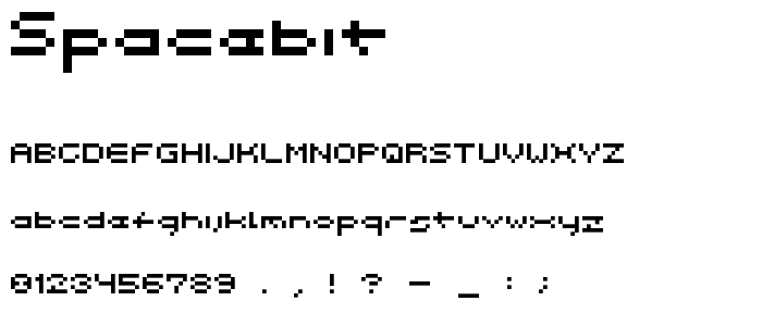 Spacebit font