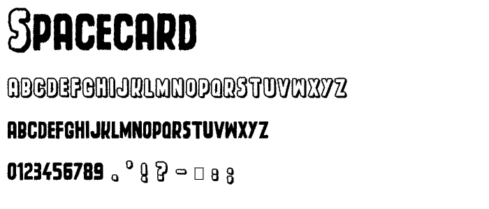 Spacecard font