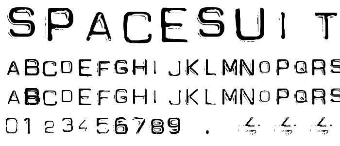 Spacesuit font