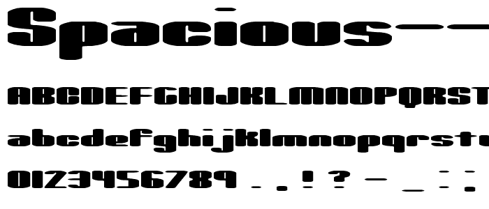 Spacious BRK  font