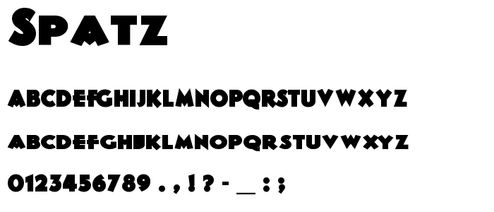 Spatz font