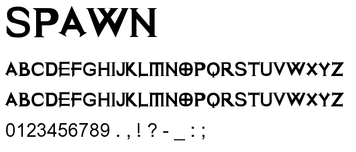 Spawn font