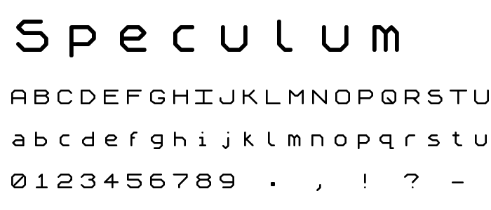 Speculum font