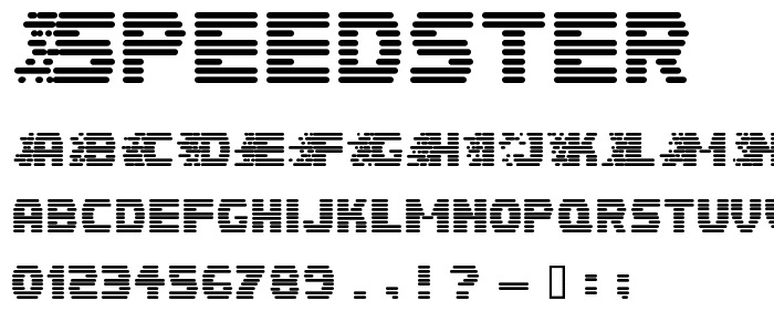 Speedster font