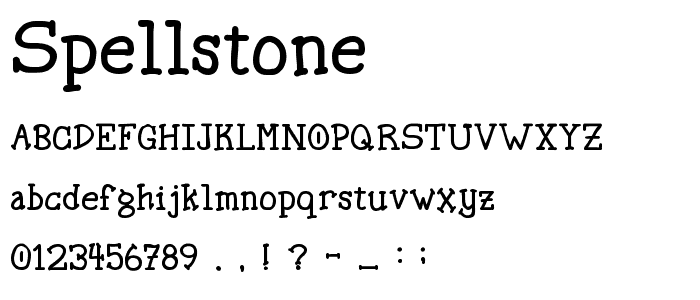 Spellstone font