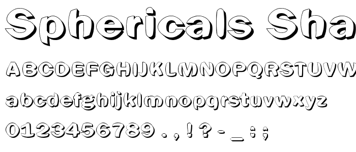 Sphericals-Shadow font