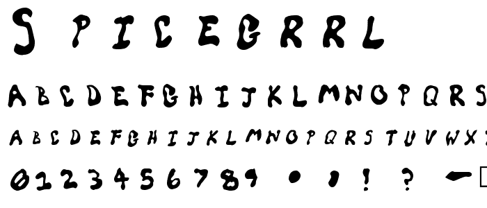 SpiceGrrl font