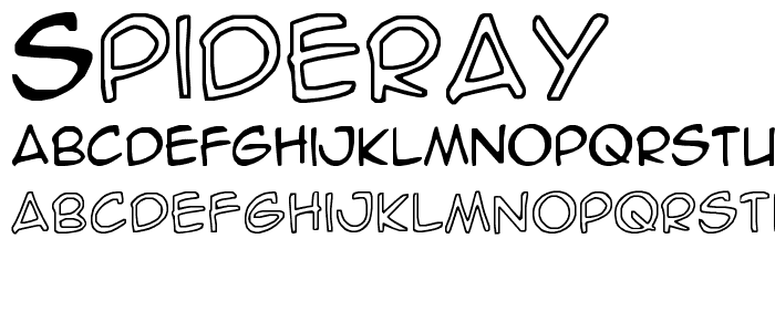 SpideRaY font