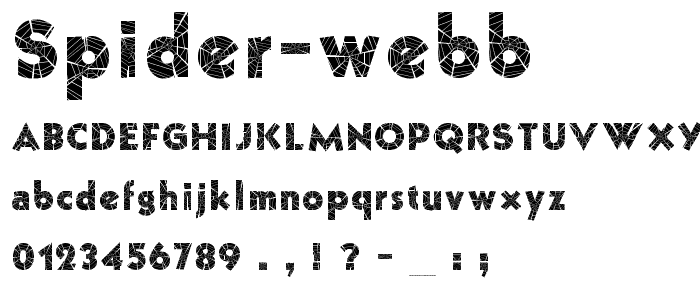 Spider Webb font