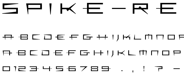 Spike-Regular font