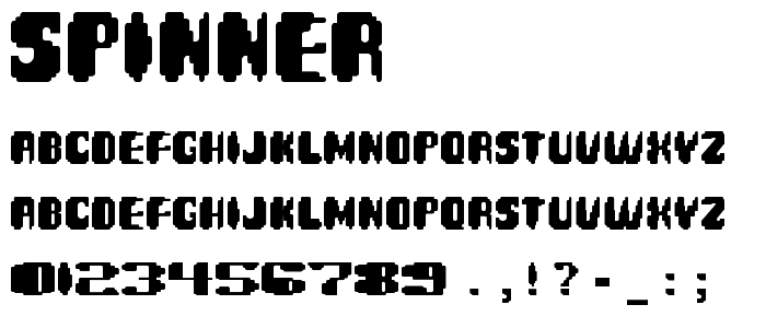 Spinner font