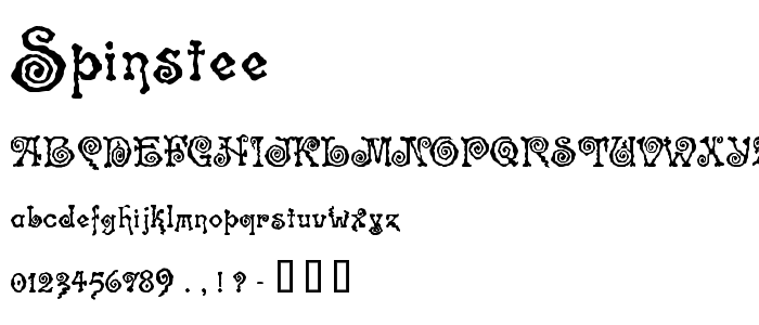 Spinstee font