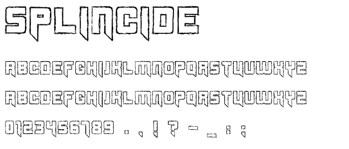 Splincide font