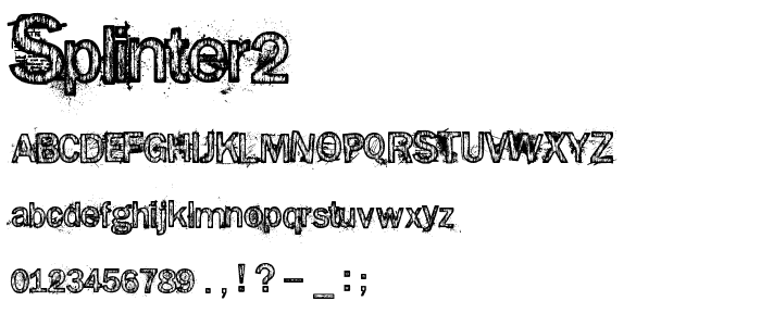 Splinter2 font