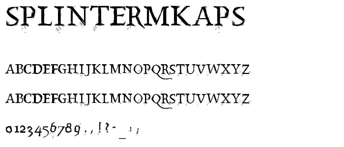 SplinterMKaps font