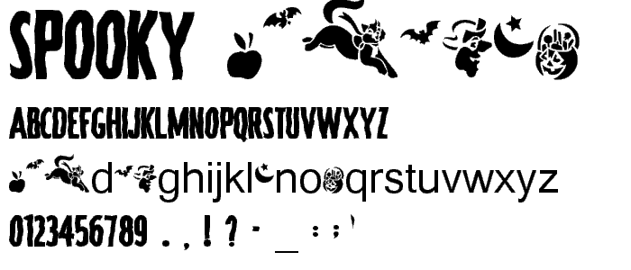 Spooky font