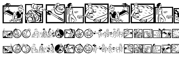 A preview of the SportsTraining font, showing uppercase, lowercase, and numeric characters