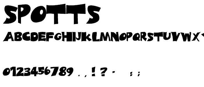 Spotts font