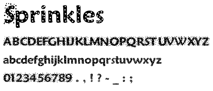 Sprinkles font