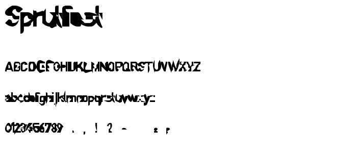 Sprutfest font