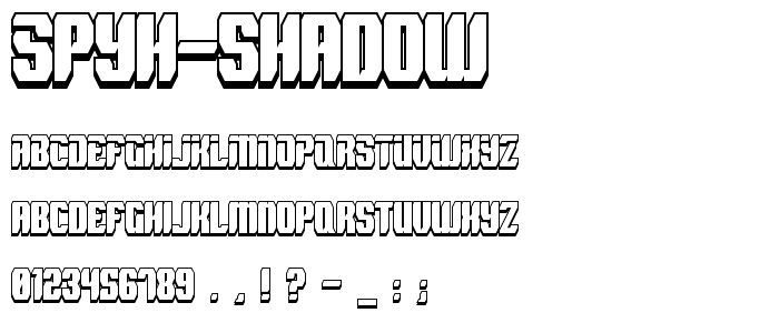 Spyh Shadow font