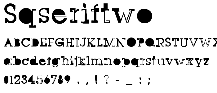 SqSerifTwo font