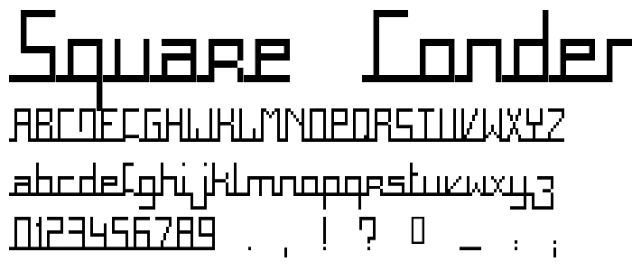 Square Condensed font
