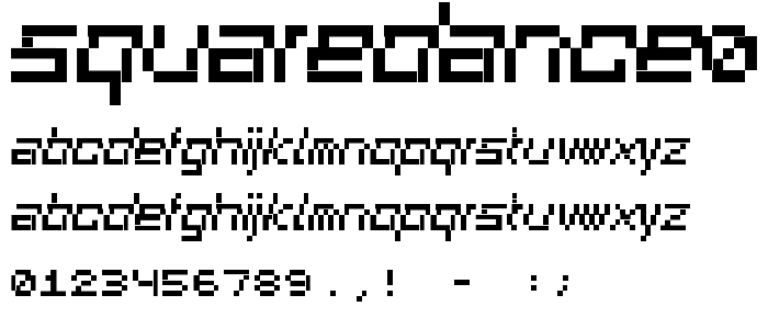 SquareDance01 font