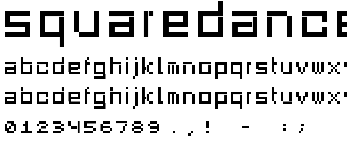 SquareDance03 font