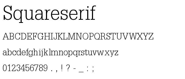 SquareSerif font