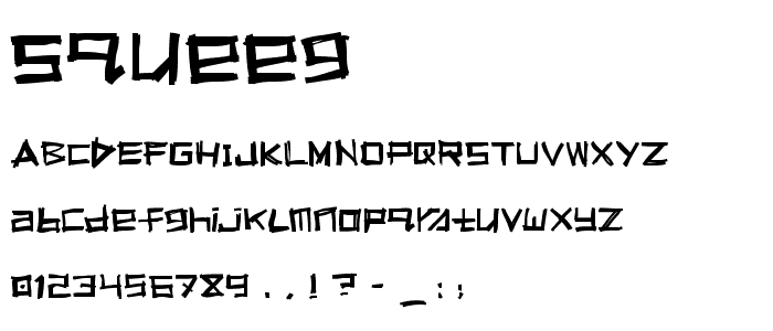 Squeeg font