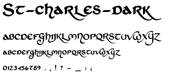 St Charles Dark font