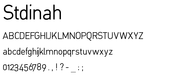 StDinah font