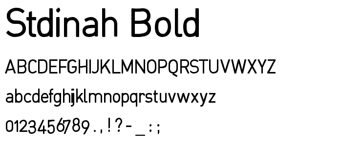 StDinah-Bold font