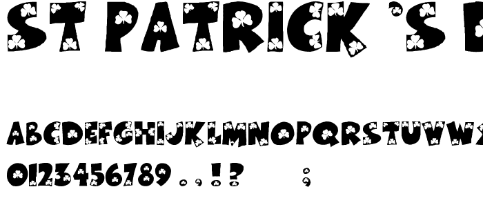 St_Patrick_sDaybyTom font