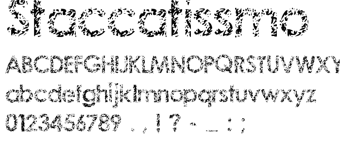 Staccatissmo font