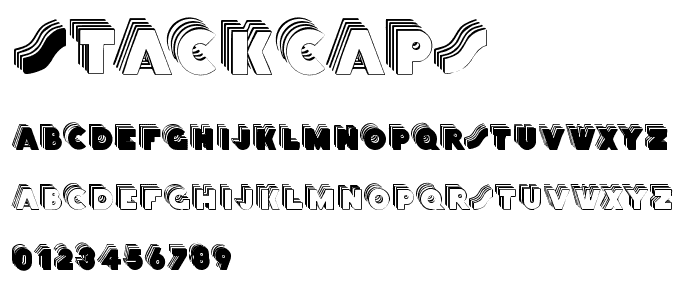 Stackcaps font