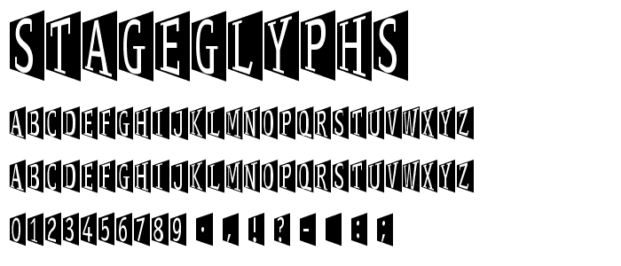 StageGlyphs font